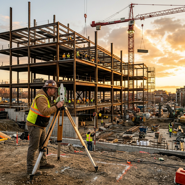 Construction site surveying